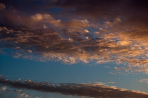 sky  clouds  evening