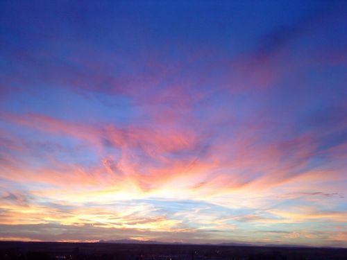 sky clouds sunset