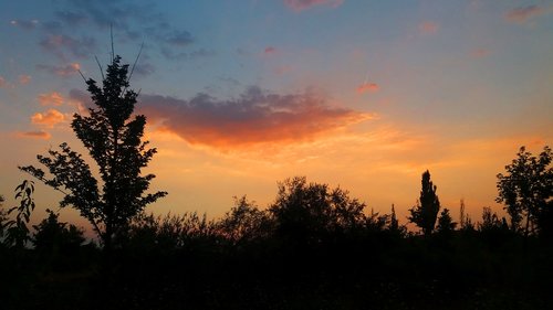 sky  colorful  sunset