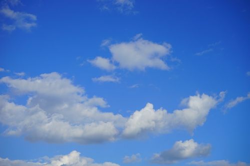 sky blue clouds