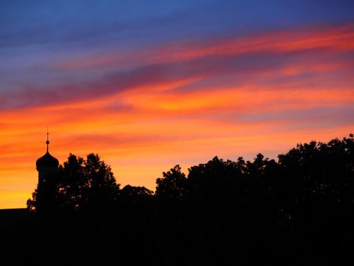 sky sunset clouds