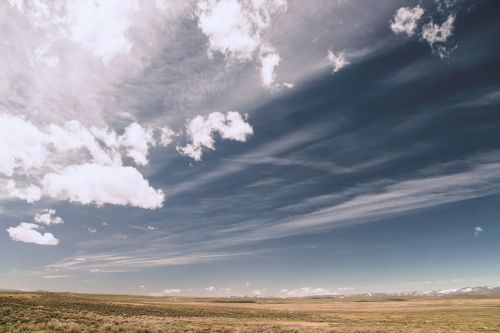 sky clouds desert