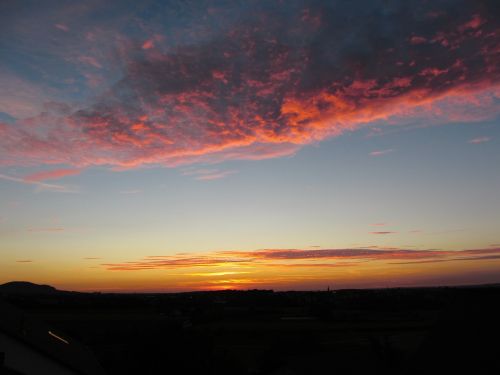 sky clouds sunset