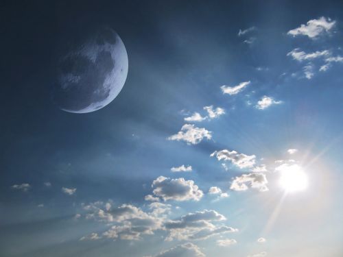 sky moon skyscape