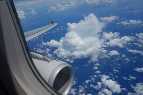 sky plane cloud