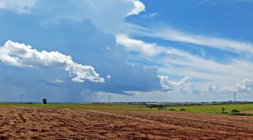 sky cloud field