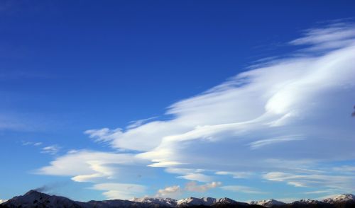 sky mountain cloud