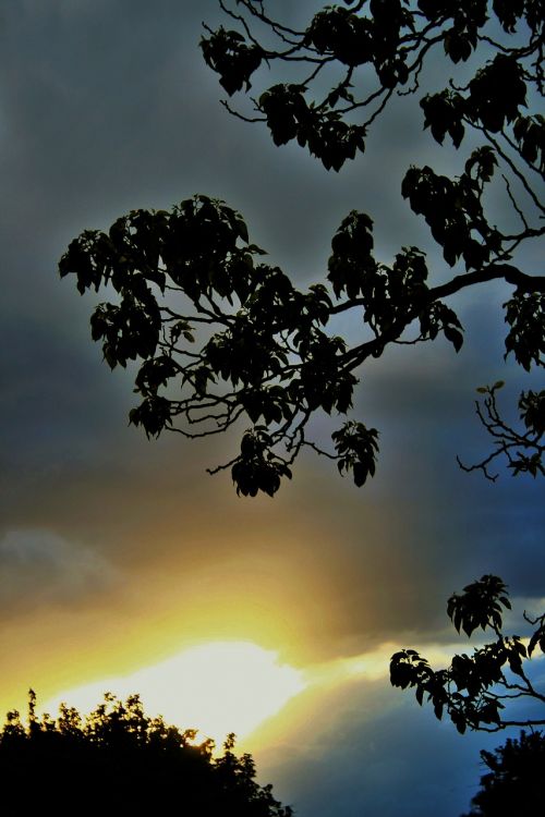 sky clouds sunset