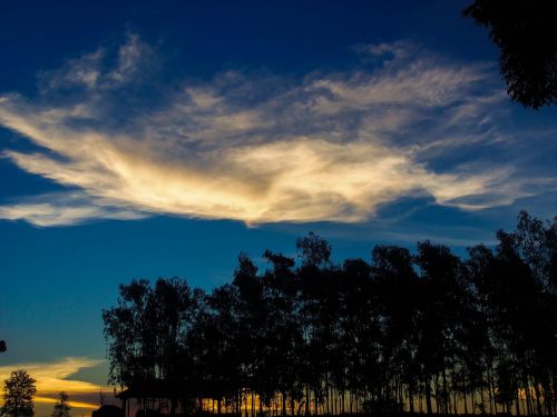 sky clouds sunset