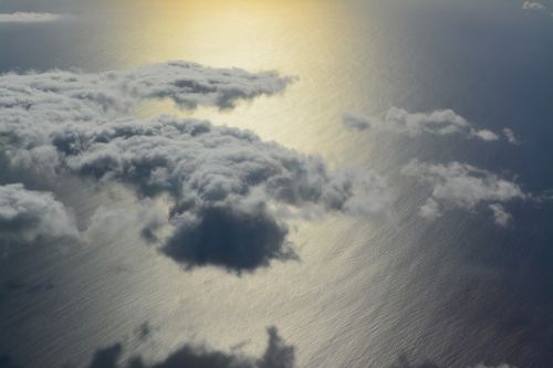 sky clouds plane