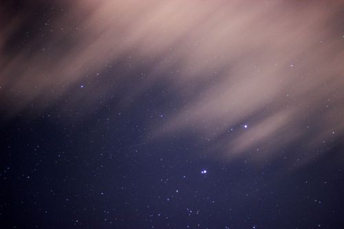 sky stars night