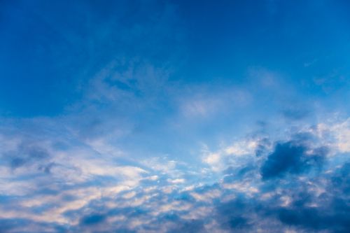 sky blue clouds