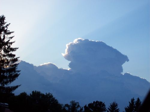 sky clouds cloud head