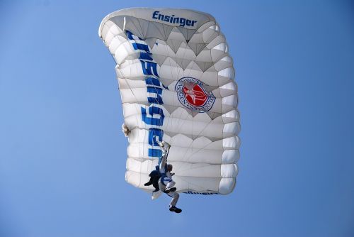 sky parachutist parachute