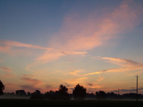 sky evening sky sunset