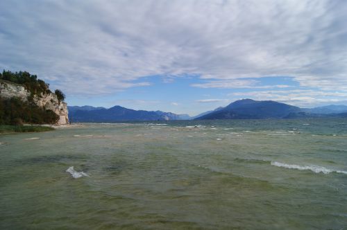 sky clouds lake