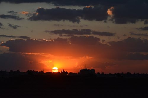 sunset landscape dramatic africa