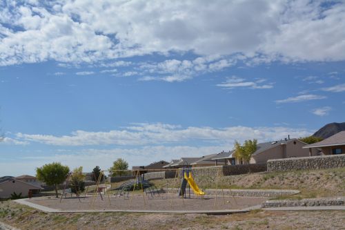 Sky Clouds Blue Park Playground