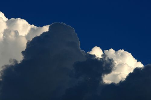 Sky In Shades Of Blue And White