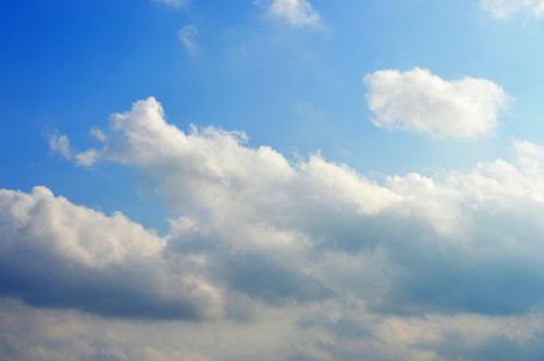 sky with clouds white clouds blue sky