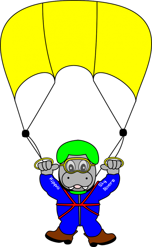 skydiver fun hippo