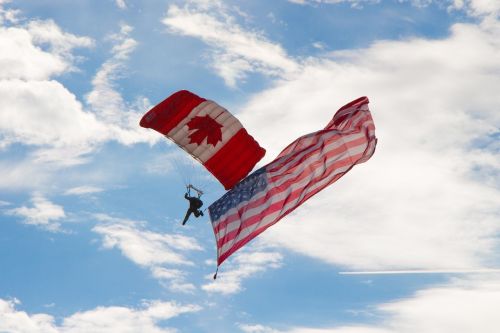 skydiver airshow canadian