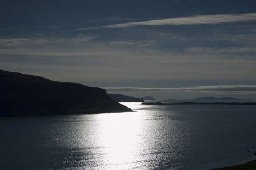 landscape island moonlight