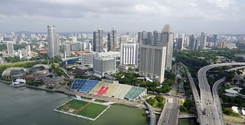 skyline singapore skyscraper