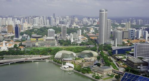 skyline singapore skyscraper
