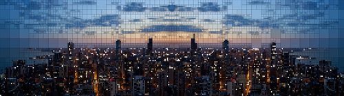skyline  pixel  abstract