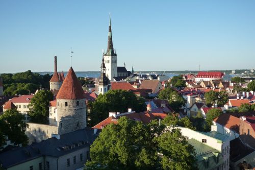 skyline tallinn estonia