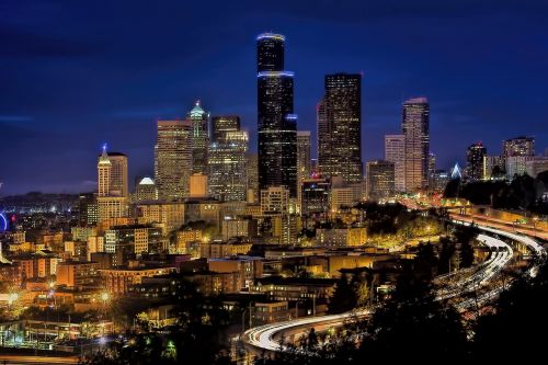 skyline downtown seattle