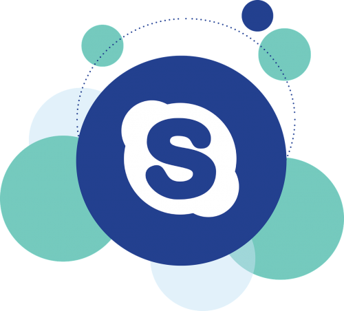 skype social media icon