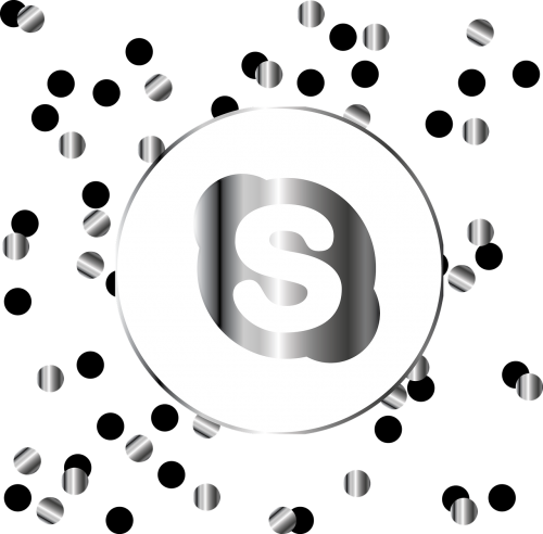 skype silver icon