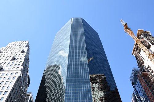 skyscraper  mirroring  new york