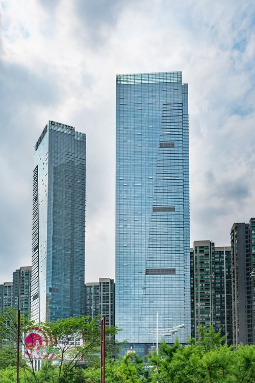 skyscraper  city  building