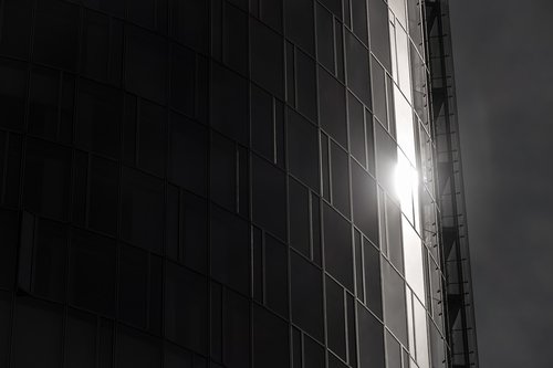 skyscraper  reflection  glass facade