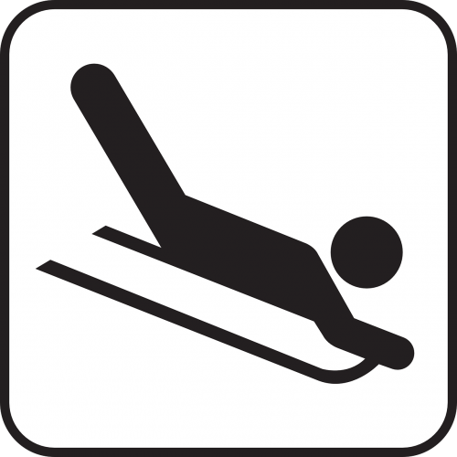 sled skid tobogganing