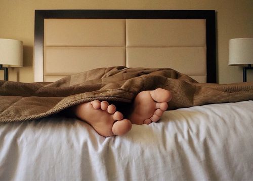 sleep bed feet