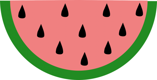 slice fruit watermelon