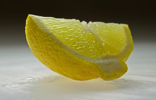 slice of lemon lemon sour