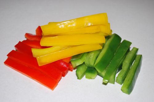 sliced peppers vegetable