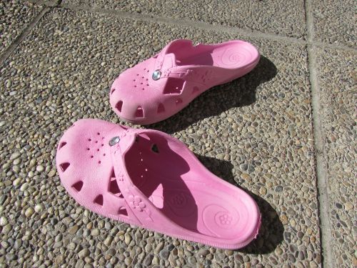 slippers sneakers pink