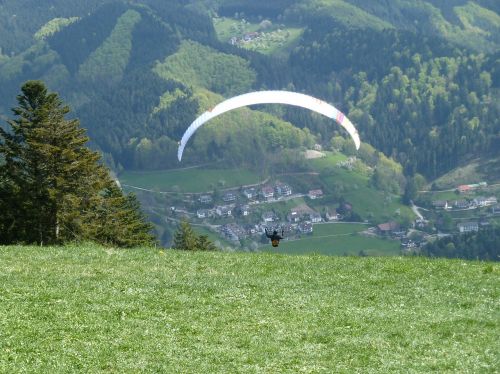 paragliding slope glider