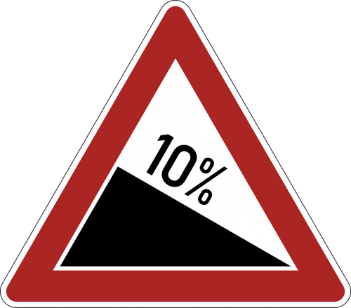 slope danger warning