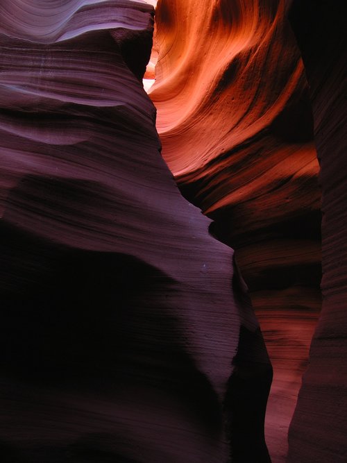 slot canyon  lower antelope canyon  arizona