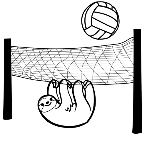 sloth  volleyball  game