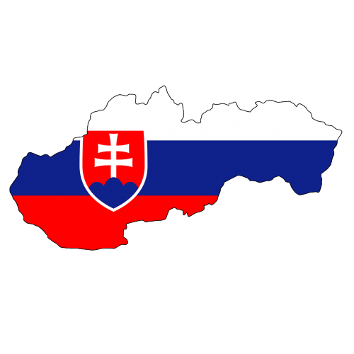 slovakia map flag