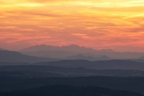 slovakia  sunset  sun