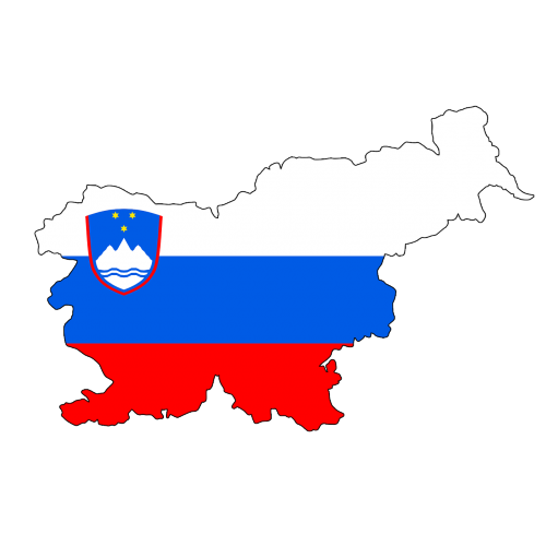 slovenia map flag